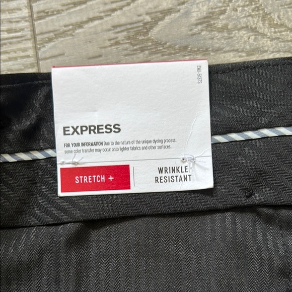 Express Blue Dress Pants with Straight Leg - Picture 4 of 5